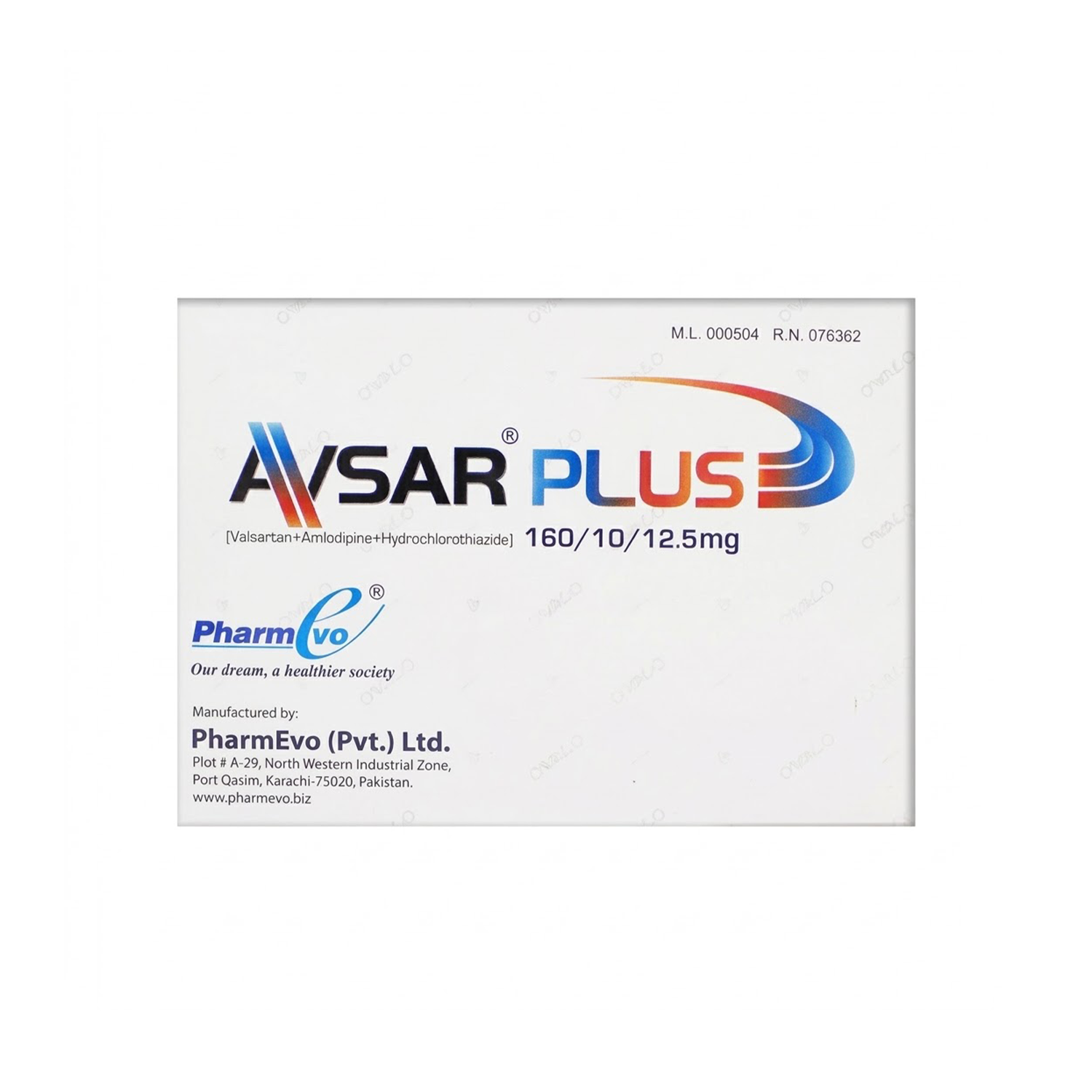 Avsar Plus Tab 160mg/10mg/12.5mg 28-s