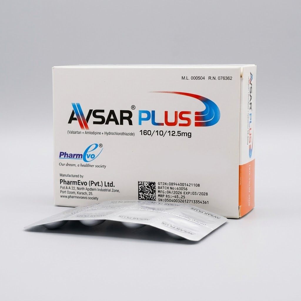 Avsar Plus Tab 160mg/10mg/25mg 28's — image 3 of 3