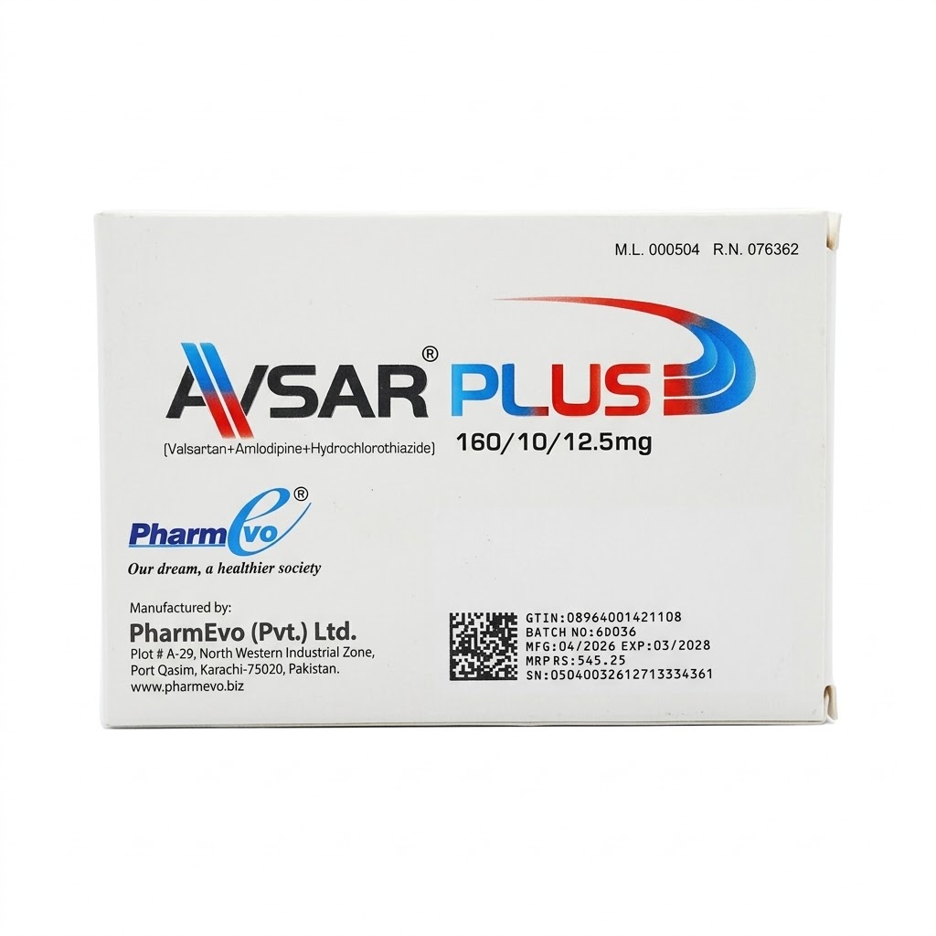 Avsar Plus Tab 160mg/10mg/25mg 28's — image 2 of 3