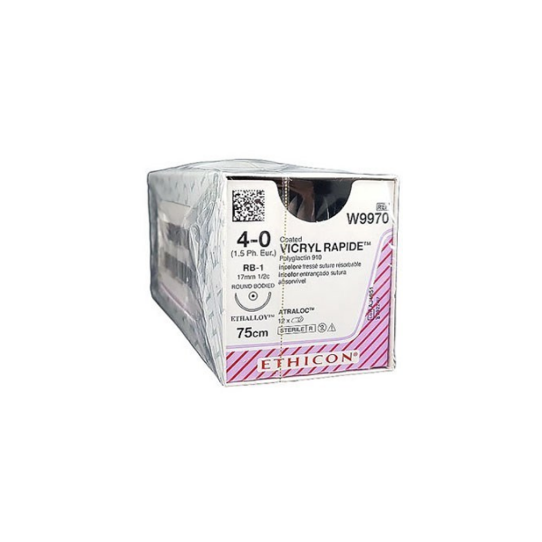 Vicryl 75cm 2/0, 40mm Cutting Needle 36's