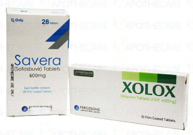 Package of Savera Tab 400mg 28-s + 1 Pack Xolox Tab 400mg 90-s