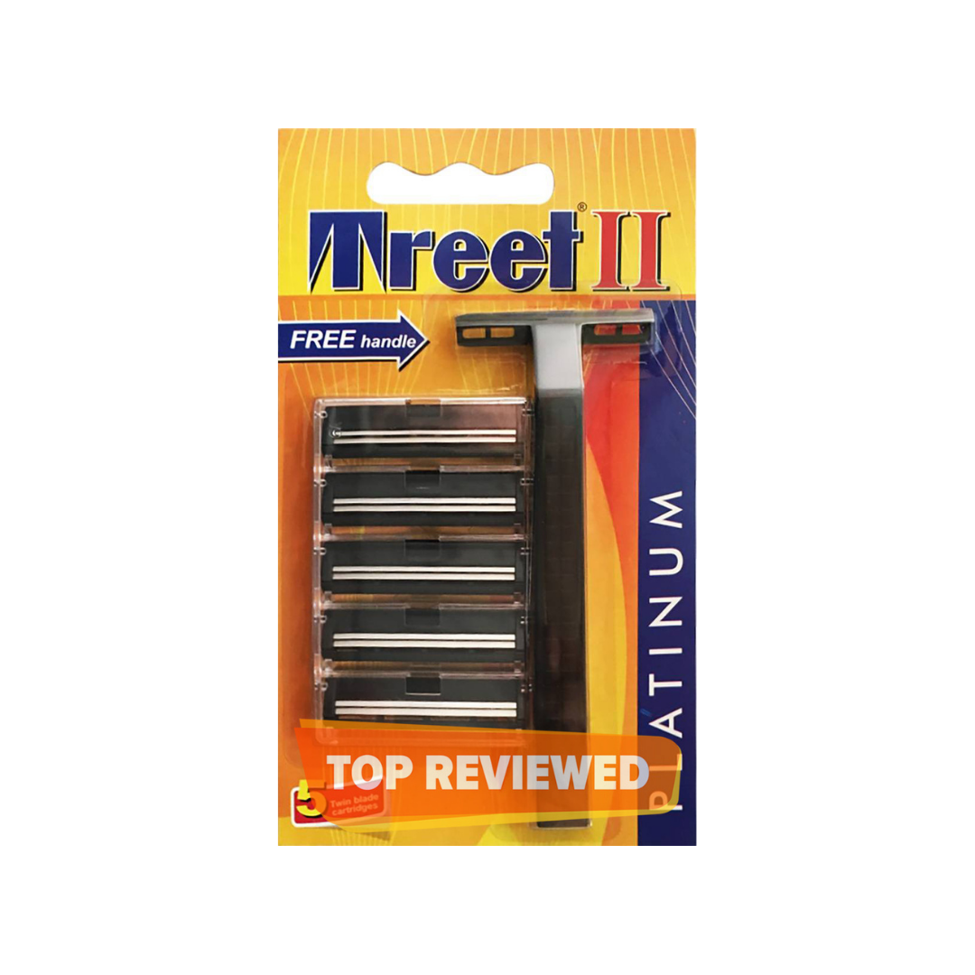 Treet II Orange Razors 5's