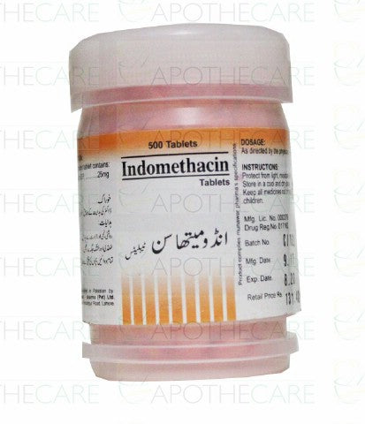 Indomethacin Tab 25mg 500-s