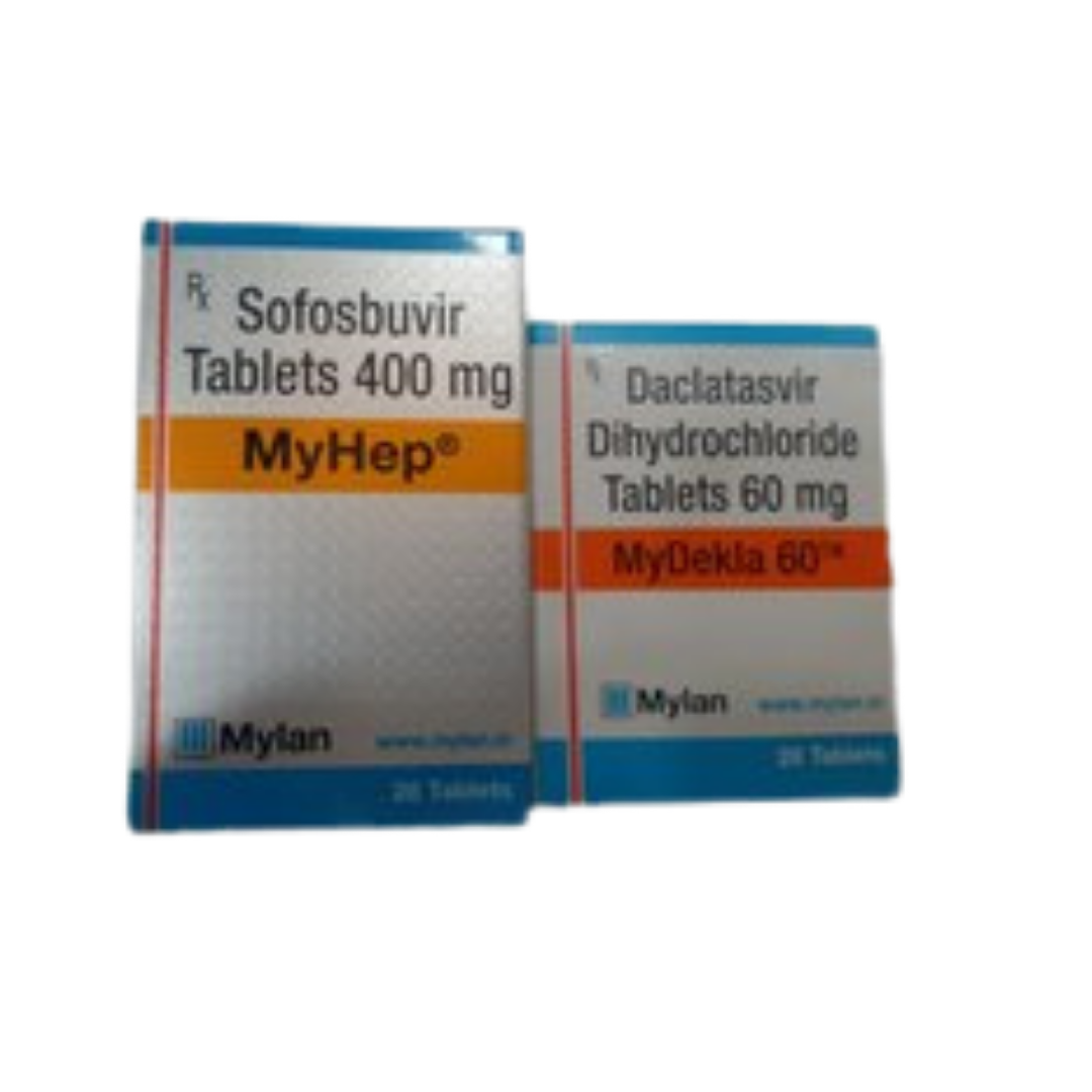 Package of Myhep 400mg Tab 28s +1 Pack of Mydekla Tab 60mg 28-s