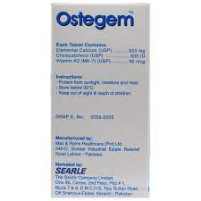 Ostegem Tab 500mg/600IU/90mcg 30-s — image 2 of 3