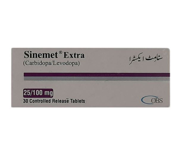 Sinemet Extra 25/100mg Tab 30-s