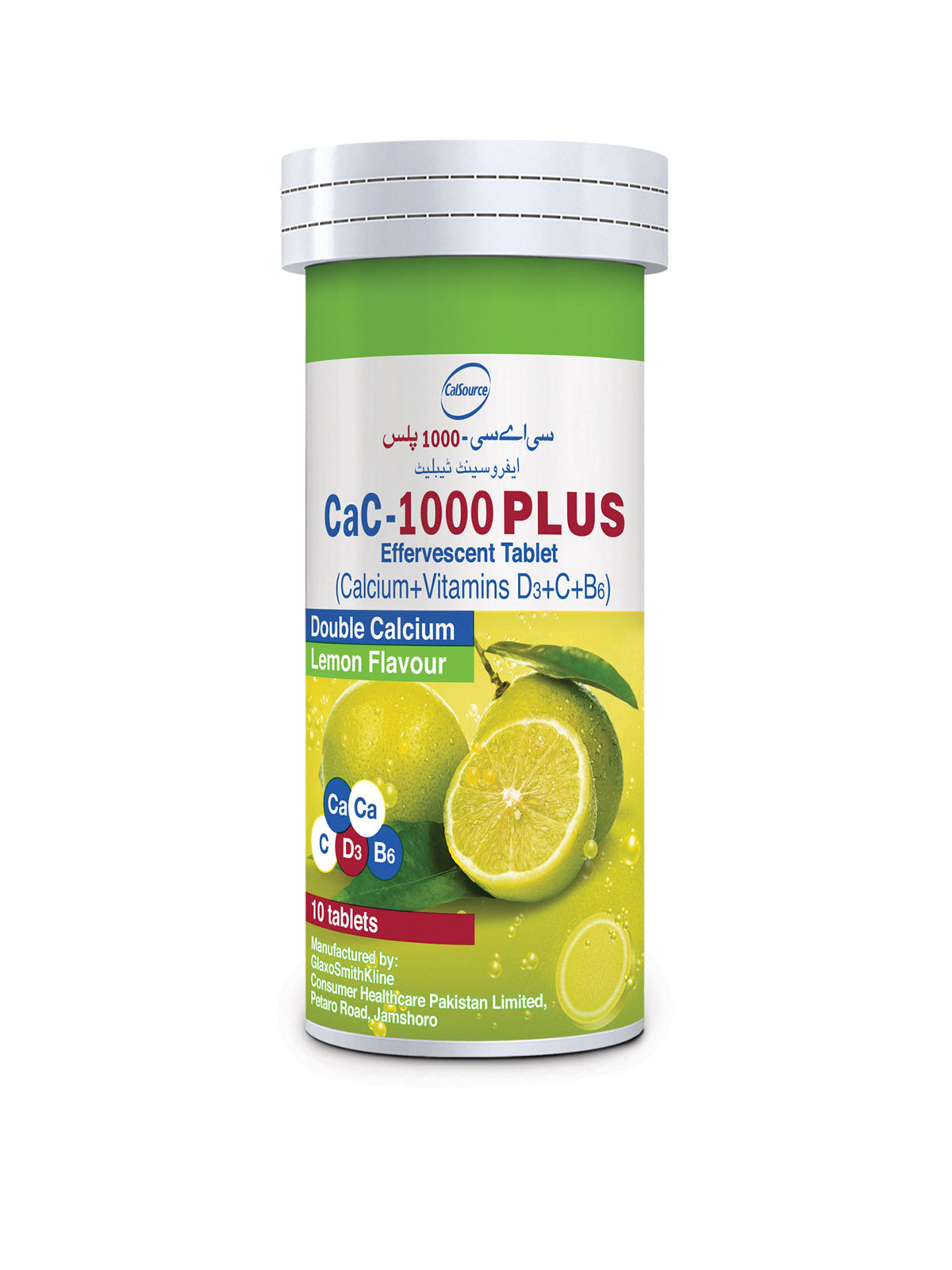 Cac-1000 Plus LEMON Flavour Tab 10-s