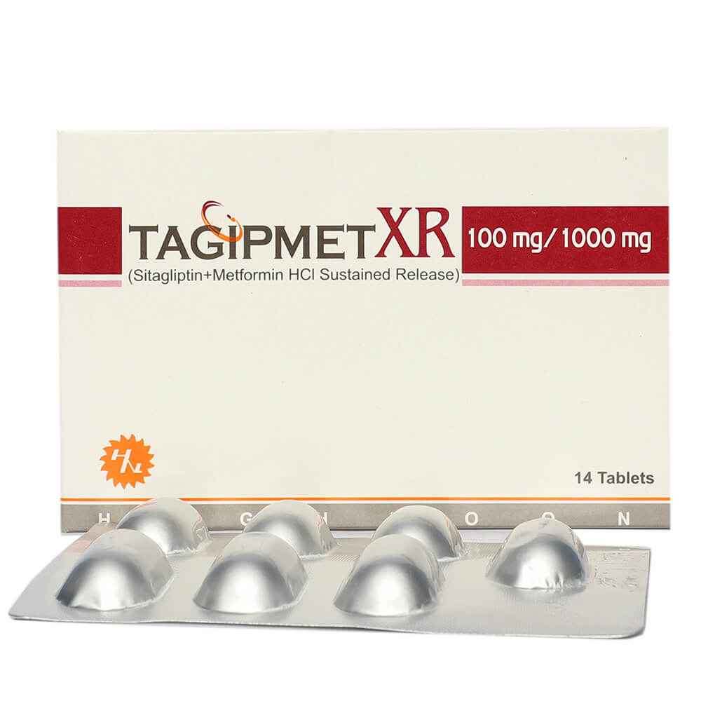 Tagipmet XR Tab 100mg/1000mg 14-s