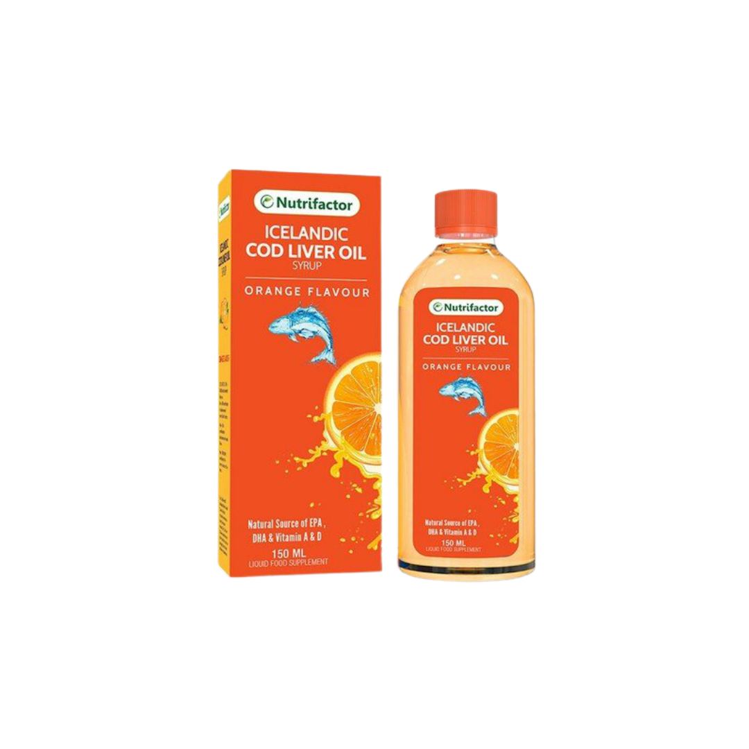 Icelandic Cod Liver Oil Syrup (Orange Flavour) 150ml