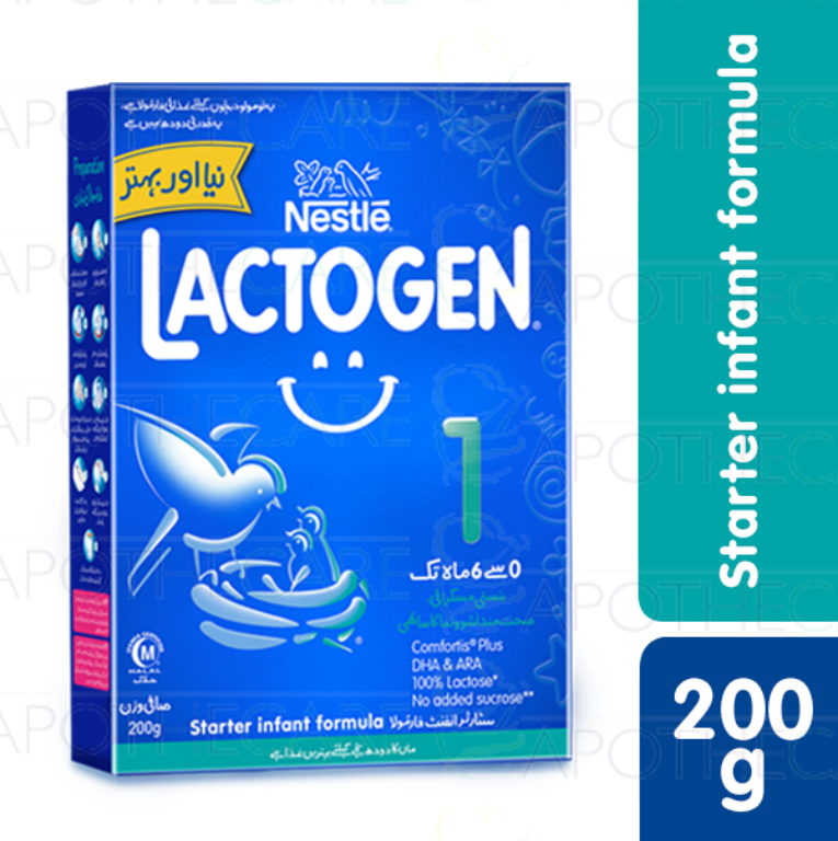 NESTLE LACTOGEN 1 Starter Infant Formula (for 0 to 6 months) 200g