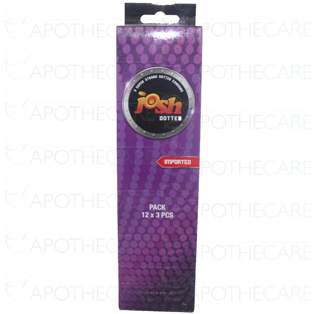 Josh Dotted Condom Pack of 12x3