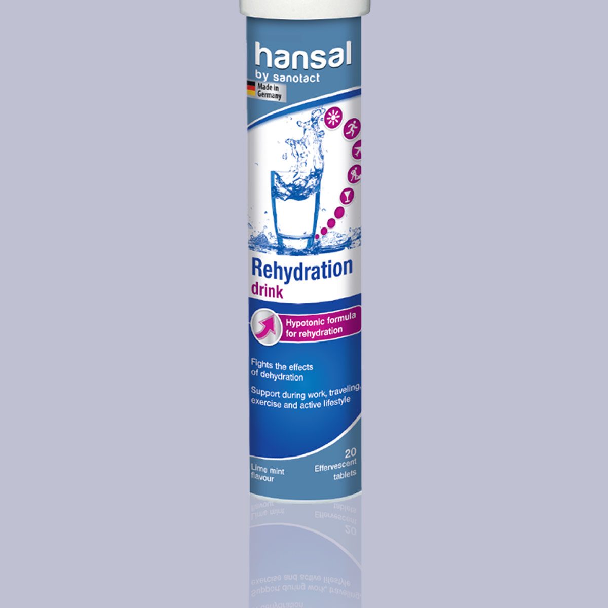 Hansal Rehydration Drink Effervescent Tab 20's