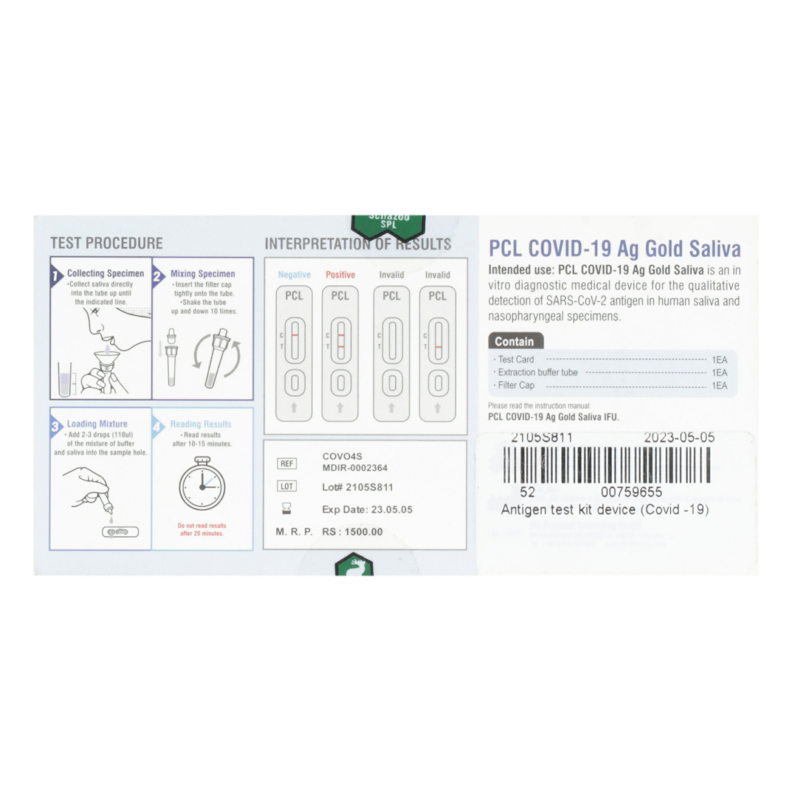 Antigen test kit device (Covid -19) — image 2 of 3