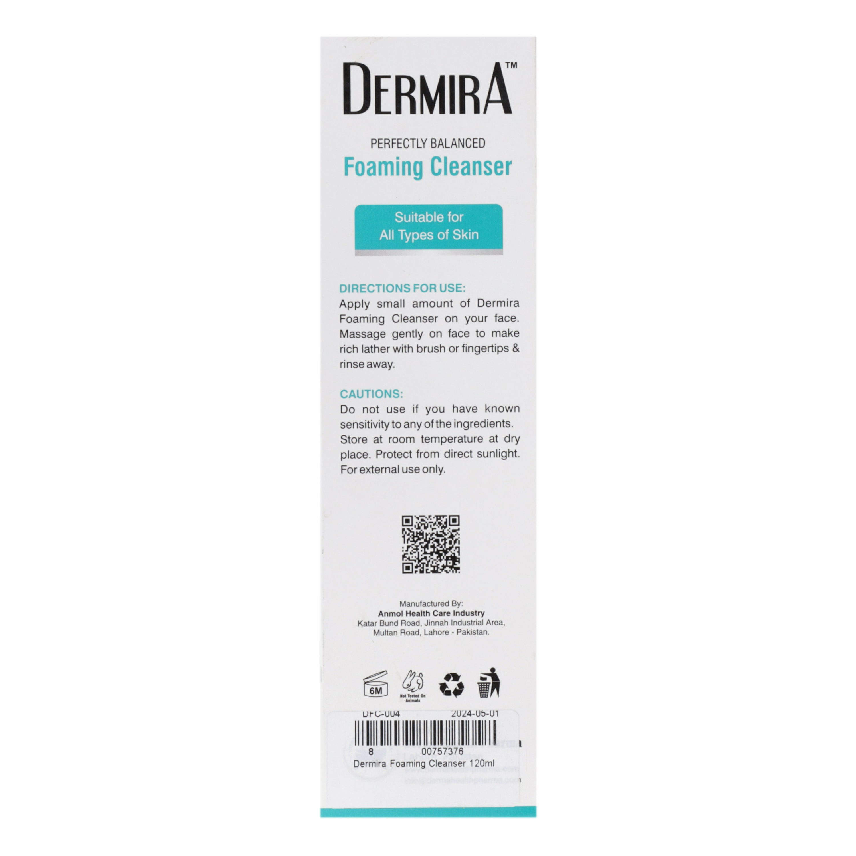 Dermira Foaming Cleanser 120ml — image 4 of 4