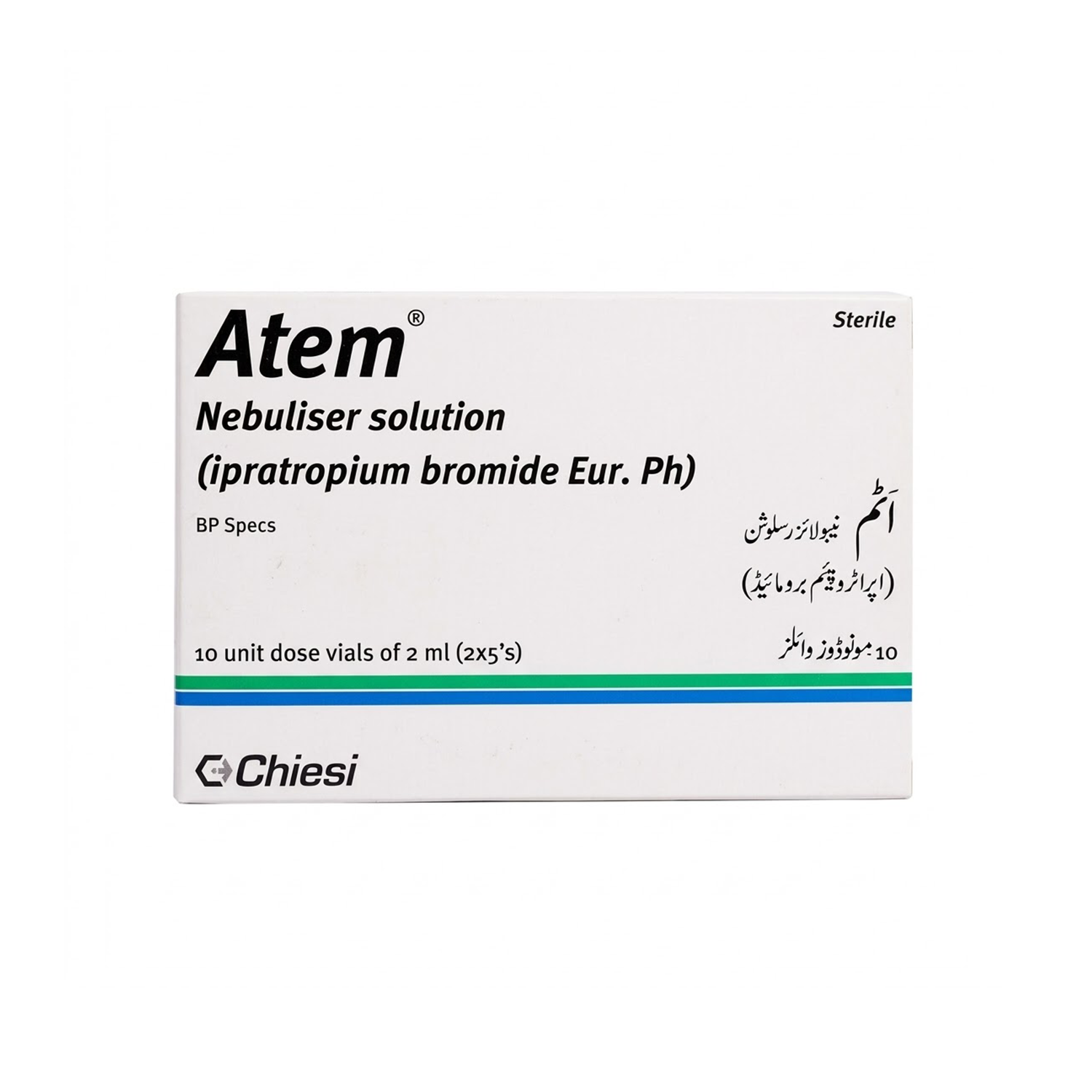 Atem Nebuliser Sol 0.025% 10Vialx2ml