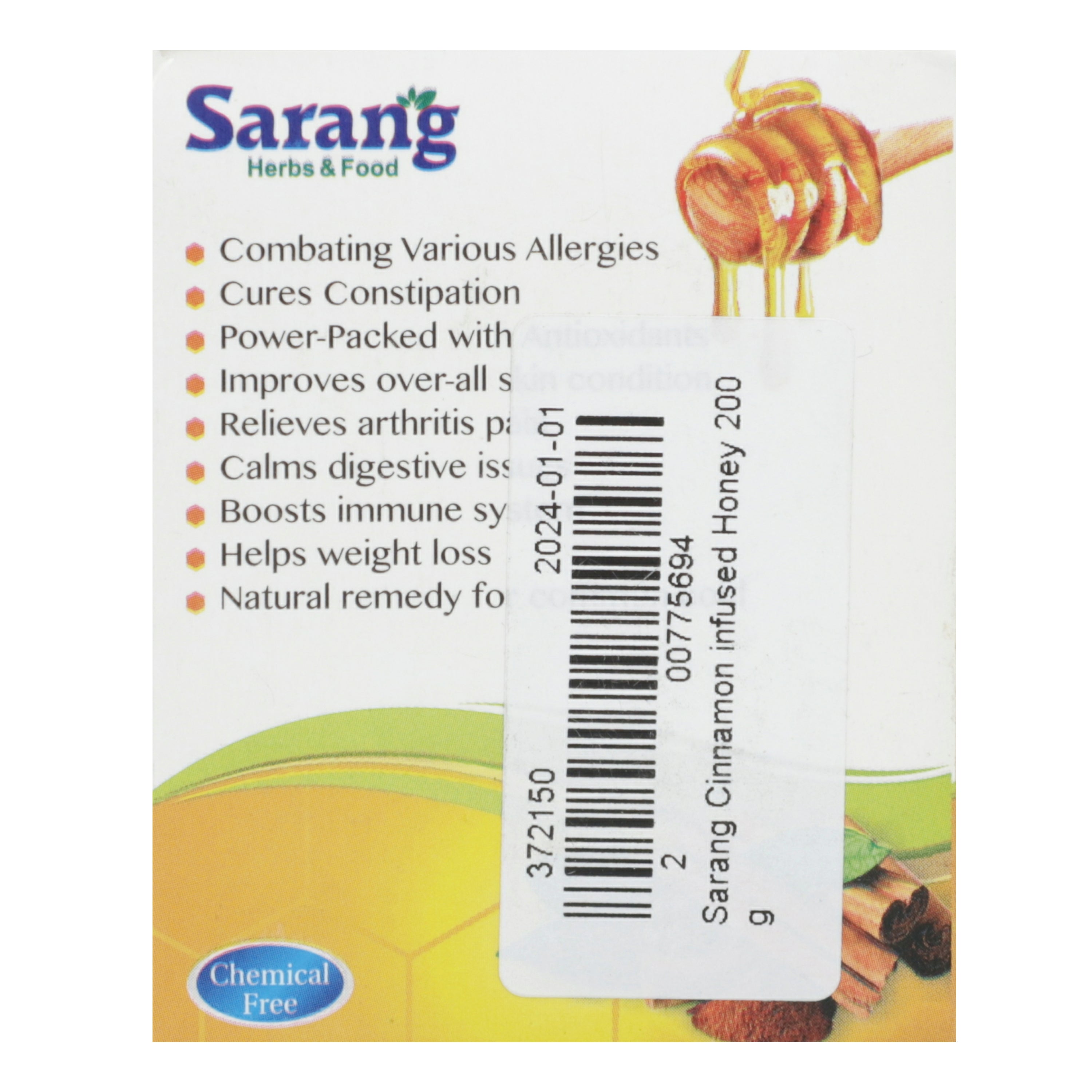 Sarang Cinnamon infused Honey 200 g — image 2 of 6