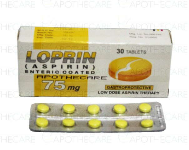 Loprin 75mg Tab 10-s