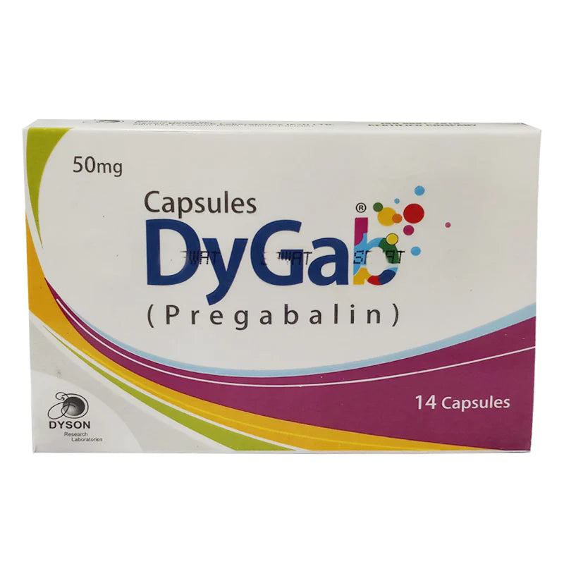 DyGab Cap 50mg 14's