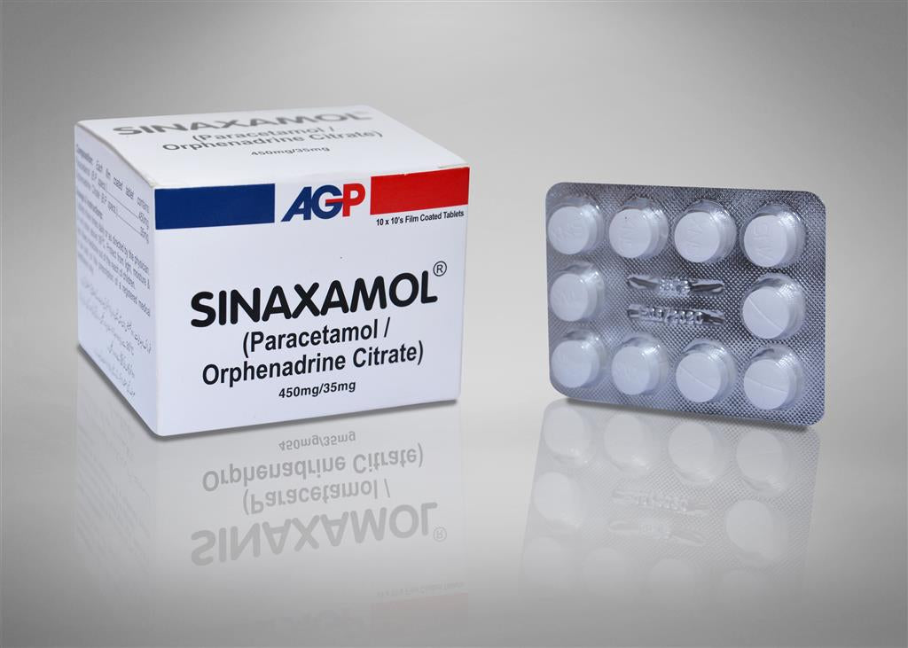 Sinaxamol Tab 35mg/450mg 10's