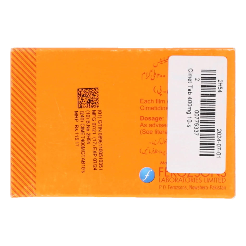 Cimet Tab 400mg 10's — image 3 of 3