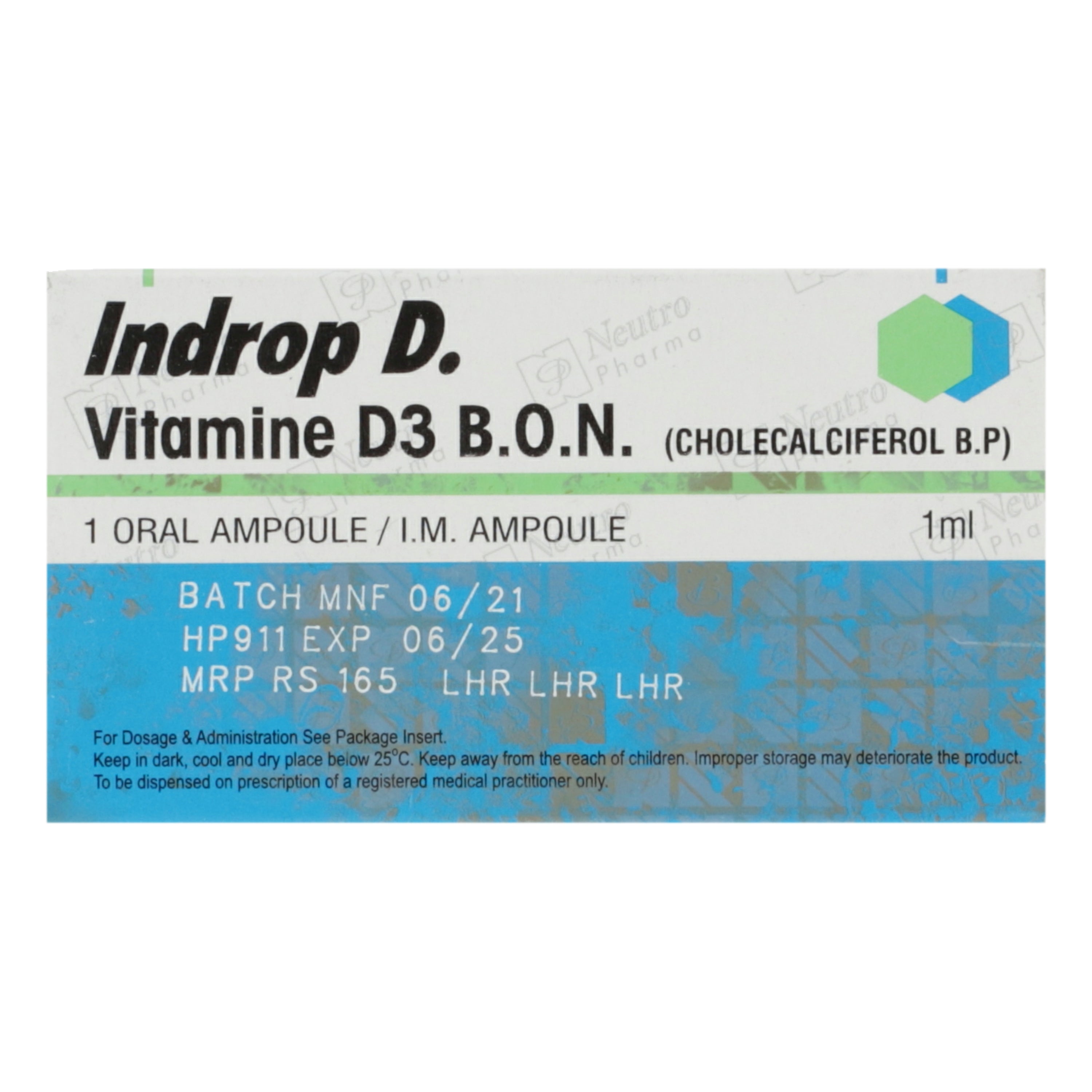 Indrop-D Oral Inj 200000IU 1Ampx1ml