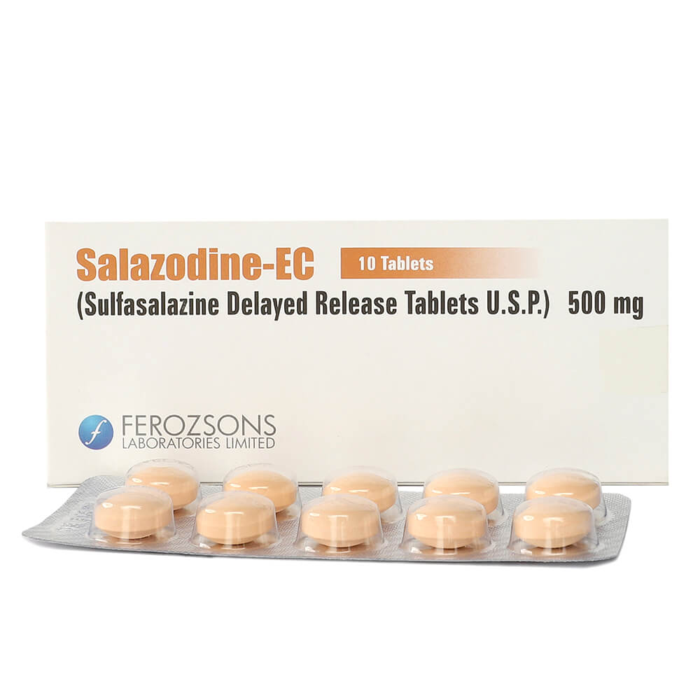 Salazodine EC Tab 500mg 10's — image 2 of 2