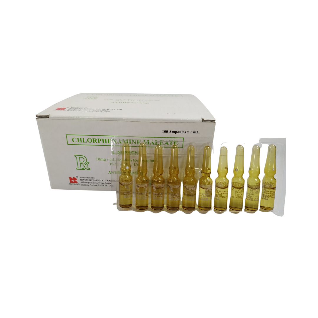 CHLORPHENIRAMINE Inj 10mg/ml 100's