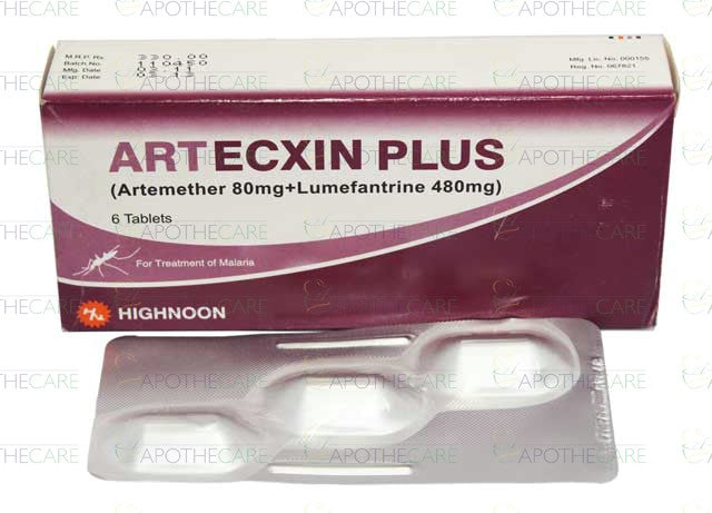 Artecxin Plus Tab 80mg/480mg 6's