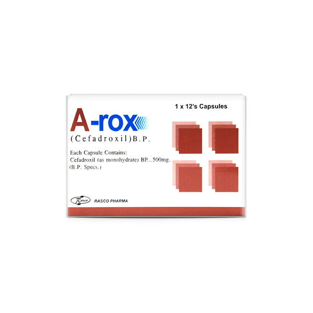 A-ROX Cap 500mg 12's