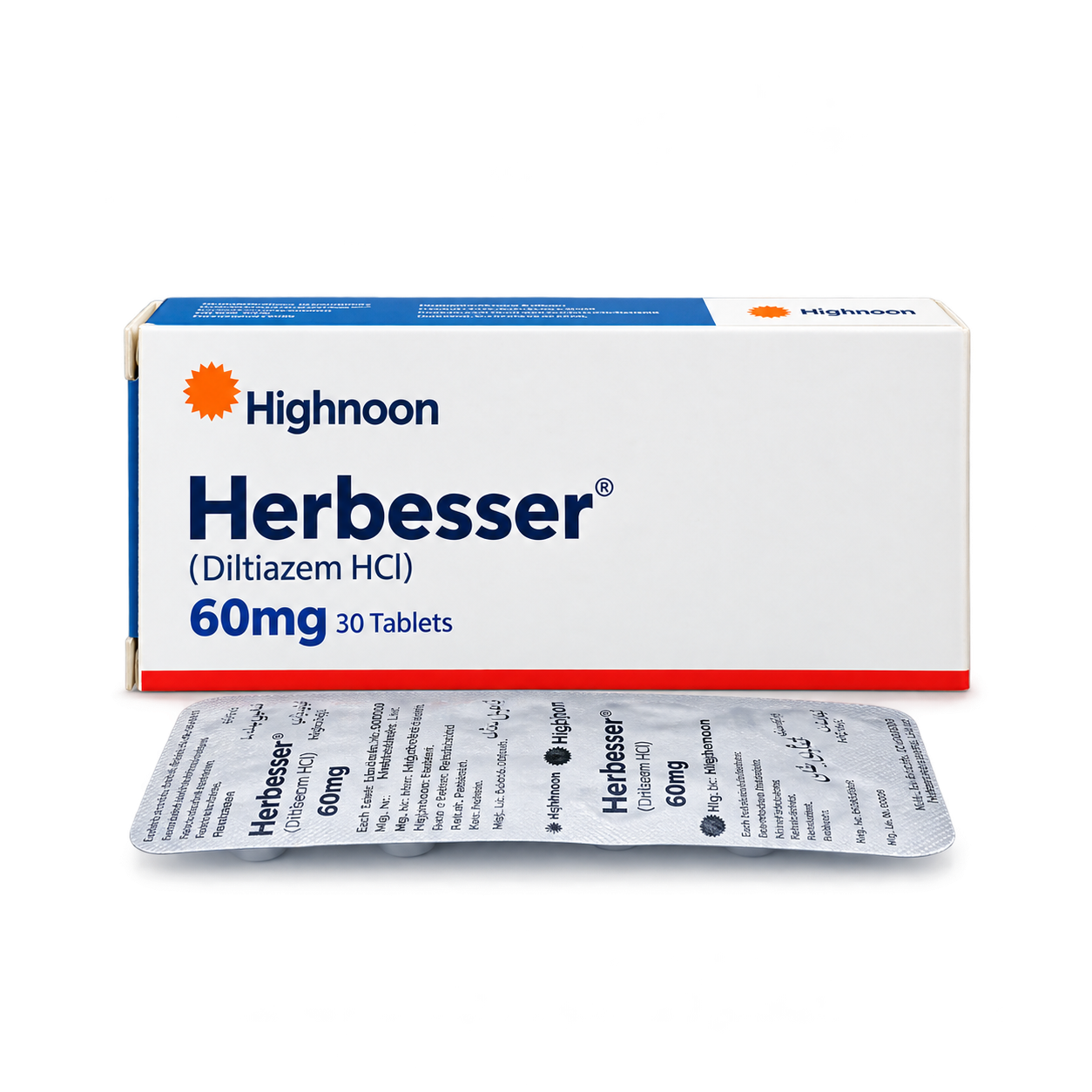 Herbesser Tab 60mg 30's — image 2 of 3