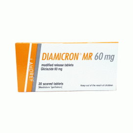 Diamicron MR 60mg Tab 20's