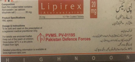 Lipirex Tab 20mg 10's — image 2 of 3