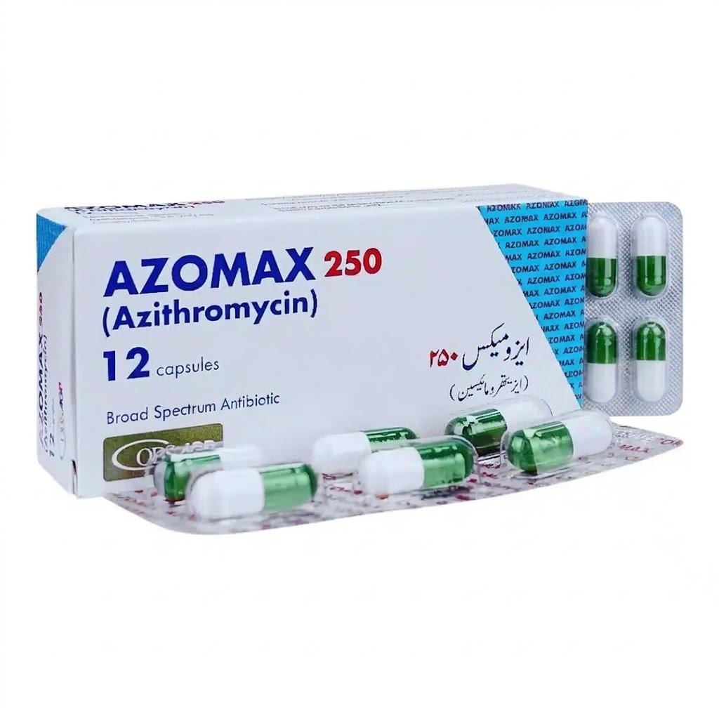 Azomax 250mg cap 12's
