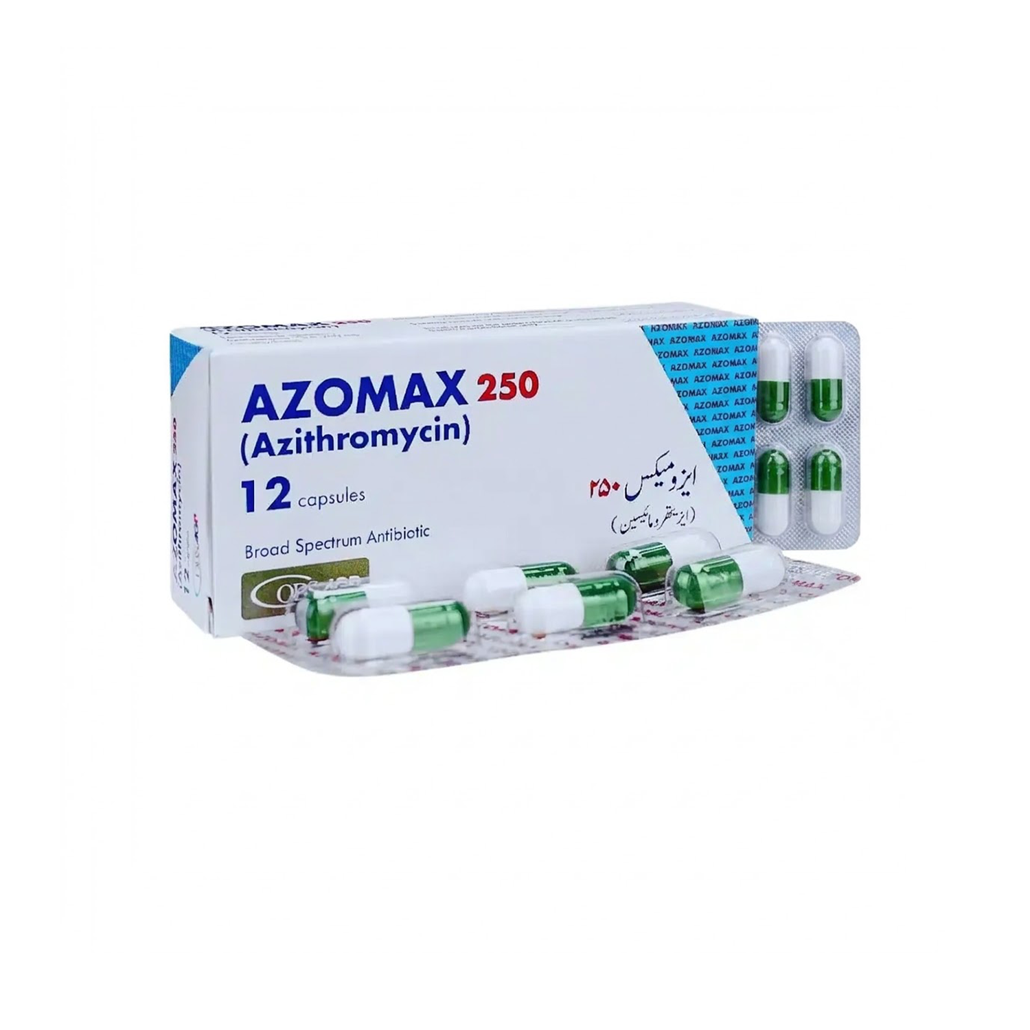 Azomax 250mg cap 12's