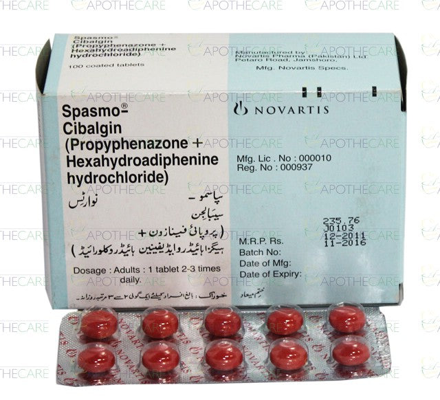 Spasmo-Cibalgin Tab 10x10's