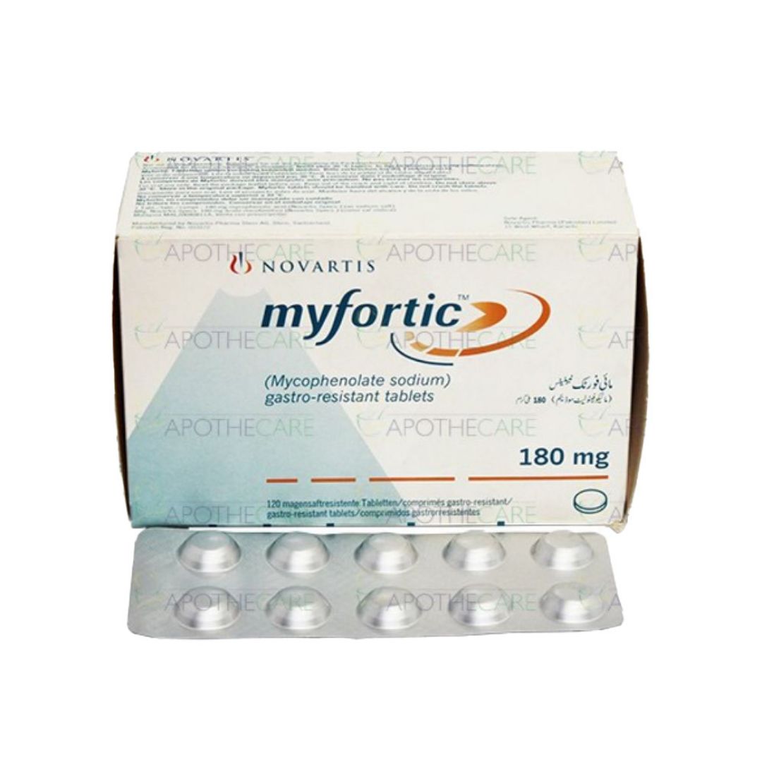 Myfortic Tab 180mg 120's