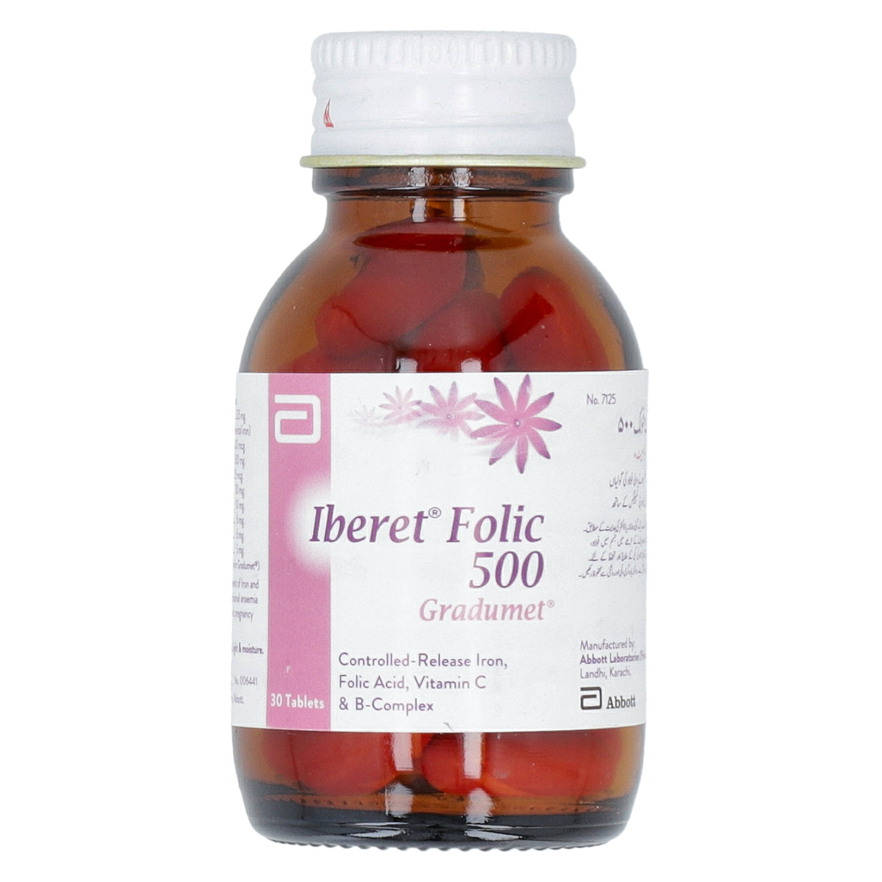 Iberet Folic Gradumet 500mg Tab 30's — image 2 of 2