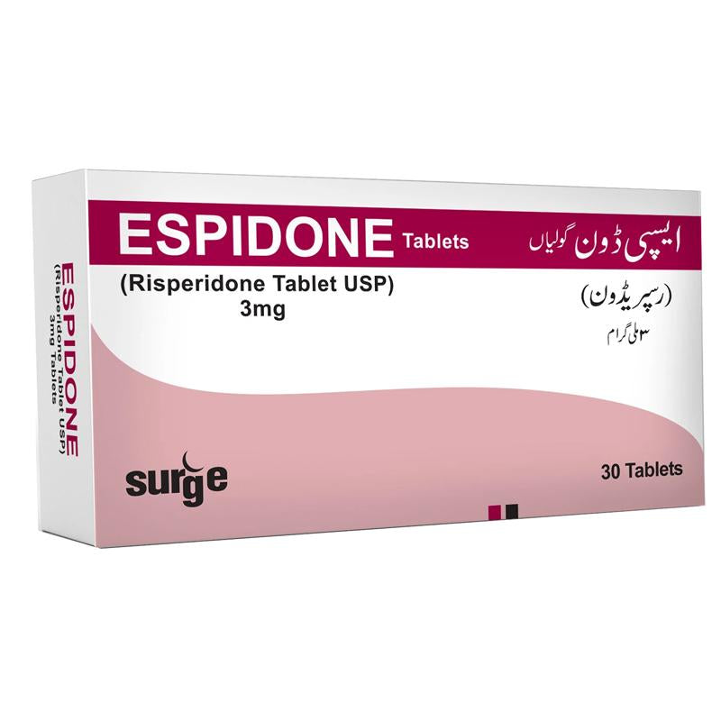 ESPIDONE Tab 3mg 10's