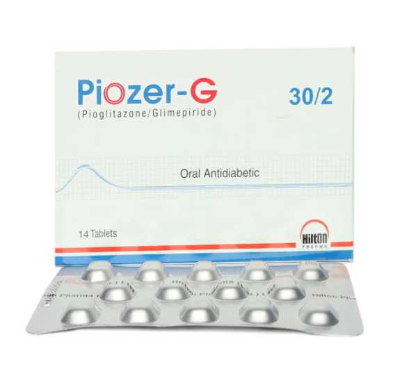 Piozer-G 30mg/2mg Tab 14's