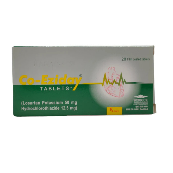 Co-Eziday Tab 50mg/12.5mg 2x10's