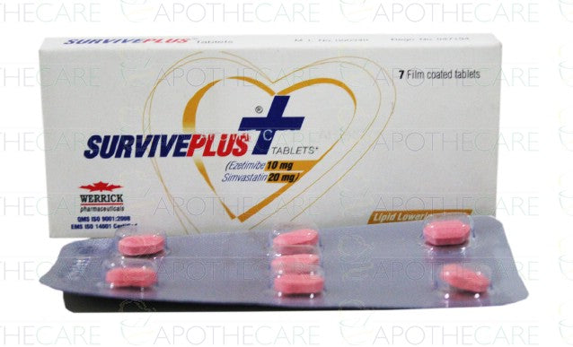 Survive Plus Tab 20mg/10mg 7's