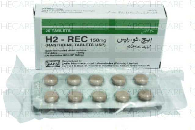H2-Rec Tab 150mg 20's