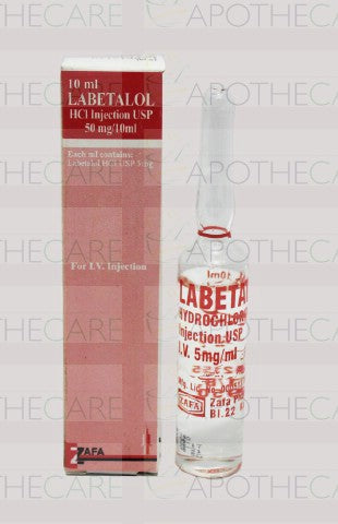 Labetalol HCl Inj 50mg 1Ampx10ml